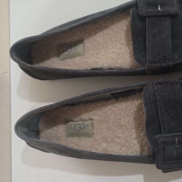 🎆 UGG RETREAT SUEDE SHEARLING LINED LOAFERS MOCCASIN - Picture 9 of 13